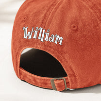 Just A Spooky Paw Halloween - Personalized Distressed Denim Cap