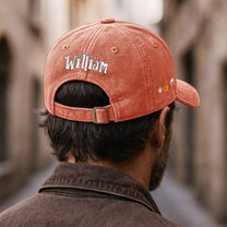 Just A Spooky Paw Halloween - Personalized Distressed Denim Cap