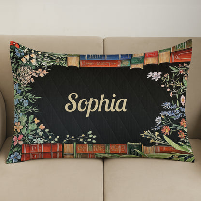 Just A Woman Who Loves Books - Book Lovers Bedding Decor - Custom Quilt Set