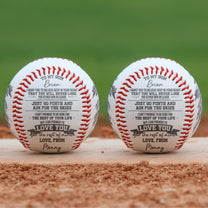 Just Go Forth And Aim For The Skies - Personalized Engraved Baseball