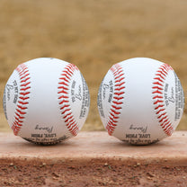 Just Go Forth And Aim For The Skies - Personalized Engraved Baseball