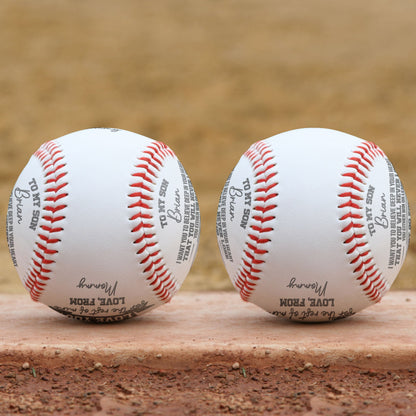 Just Go Forth And Aim For The Skies - Personalized Engraved Baseball