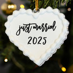 Just Married Our First Christmas - Acrylic Ornament