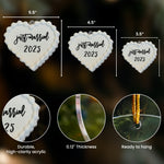 Just Married Our First Christmas - Acrylic Ornament