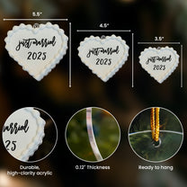 Just Married Our First Christmas - Acrylic Ornament