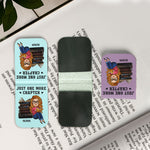 Just One More Chapter - Personalized Leather Magnetic Bookmark