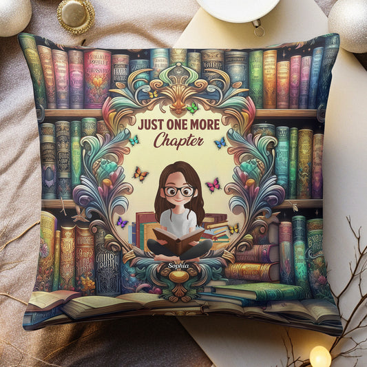 Just One More Chapter - Personalized Pillow (Insert Included)