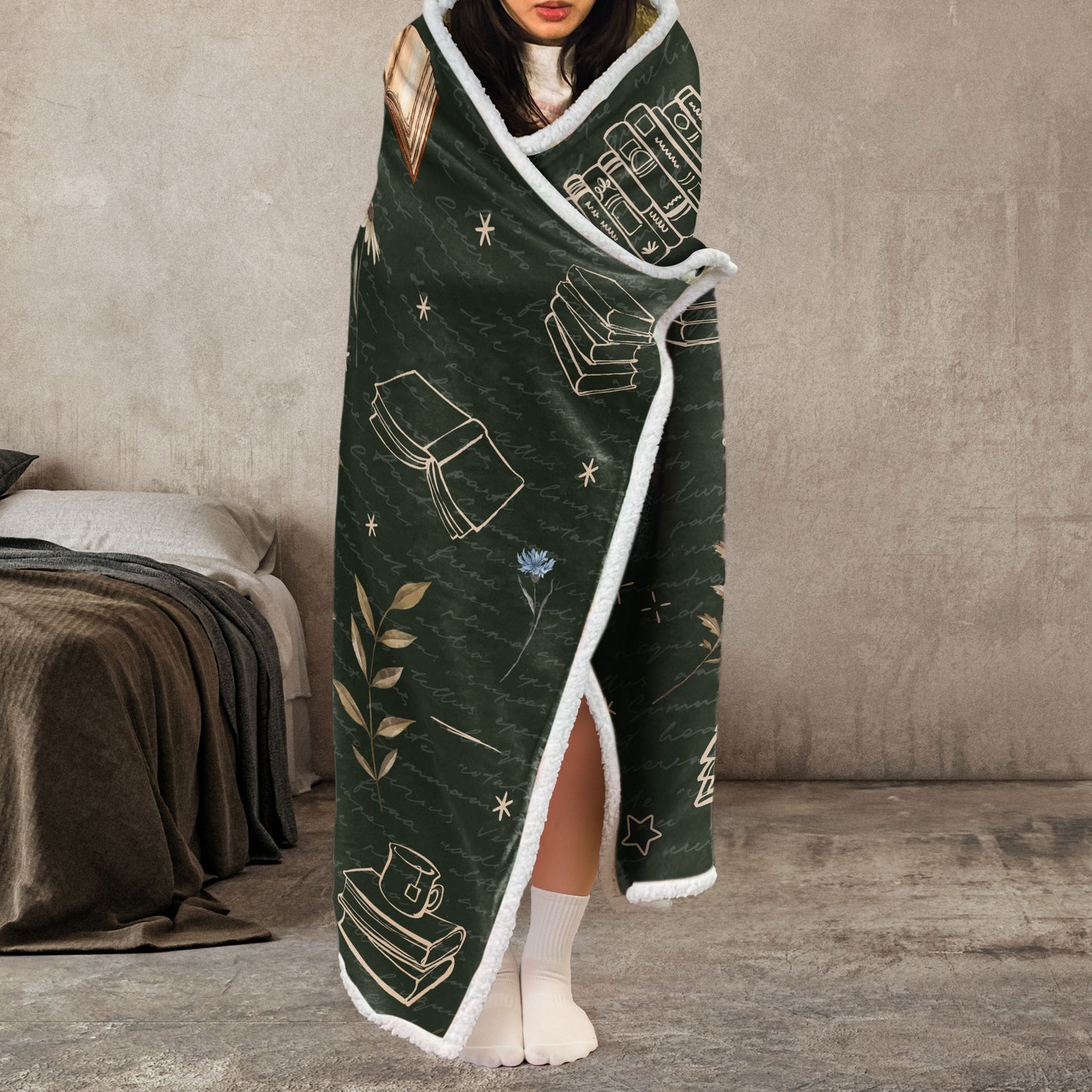 Just One More Chapter - Personalized Wearable Blanket Hoodie