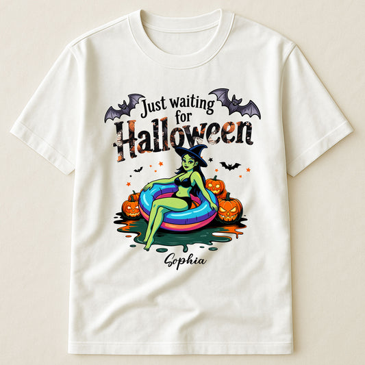 Just Waiting For Halloween - Personalized Shirt