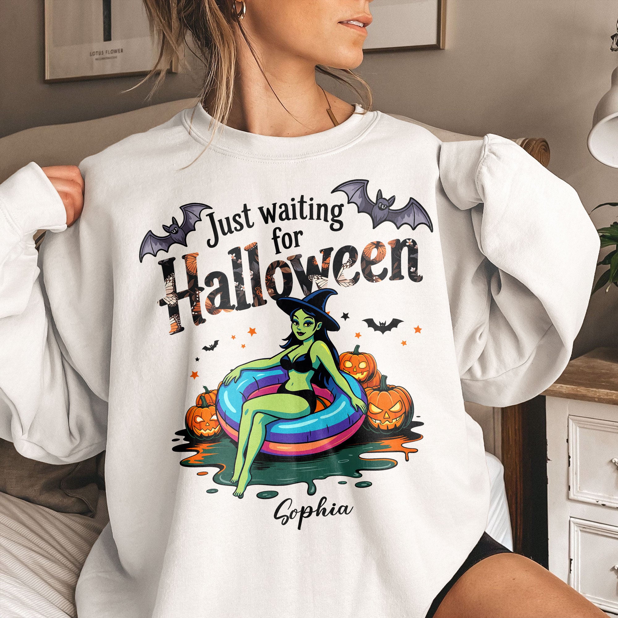Just Waiting For Halloween - Personalized Shirt