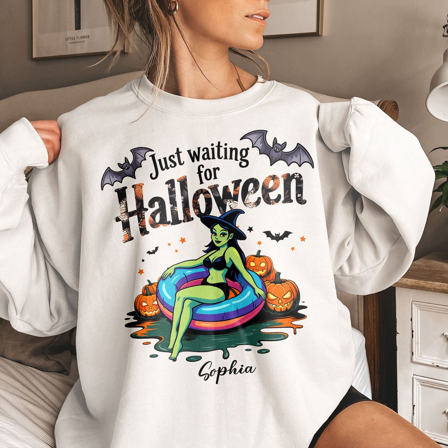 Just Waiting For Halloween - Personalized Shirt