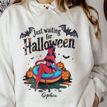 Just Waiting For Halloween - Personalized Shirt