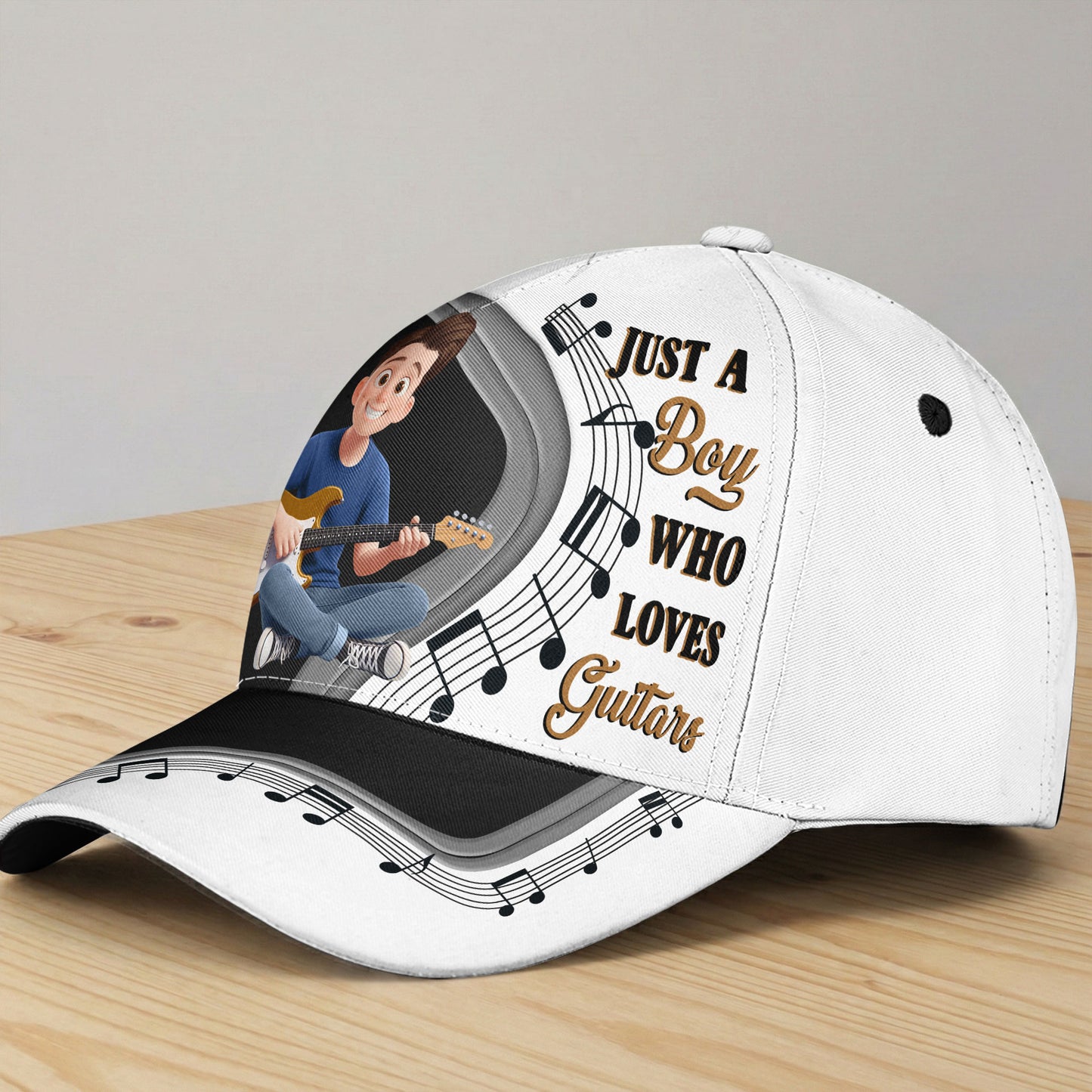 Just-A-Boy-Girl-Who-Loves-Guitars-Personalized-Cap-2