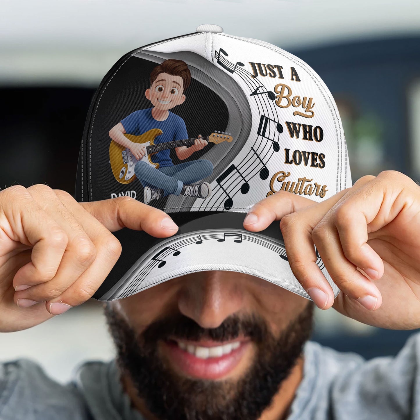 Just-A-Boy-Girl-Who-Loves-Guitars-Personalized-Cap-4