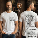 Just-A-Dad-And-His-Girl-Sketch-Line-Art-Fathers-Day-Gift-For-Dad-New-Dad-Husband-Personalized-Shirt-1