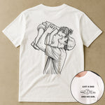 Just-A-Dad-And-His-Girl-Sketch-Line-Art-Fathers-Day-Gift-For-Dad-New-Dad-Husband-Personalized-Shirt-2