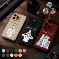 Just-A-Dad-&-His-Kids-Watercolor-Style-Fathers-Day-Gift-For-Dad-Husband-Personalized-Phone-Case-1