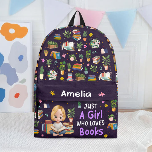 Just-A-Girl,-Boy-Who-Loves-Books-Personalized-Backpack-1