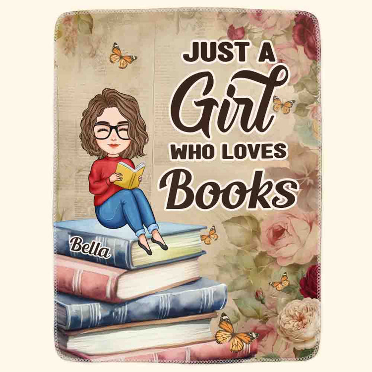 Just-A-Girl-Who-Loves-Books-Gift-For-Book-Lovers,-Book-Worm-Personalized-Blanket-2