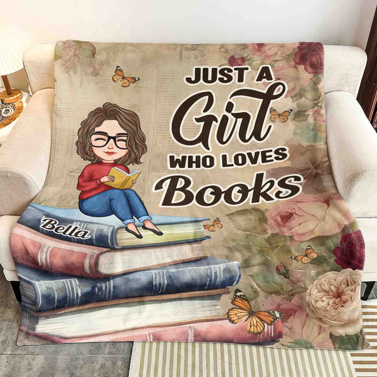 Just-A-Girl-Who-Loves-Books-Gift-For-Book-Lovers,-Book-Worm-Personalized-Blanket-3