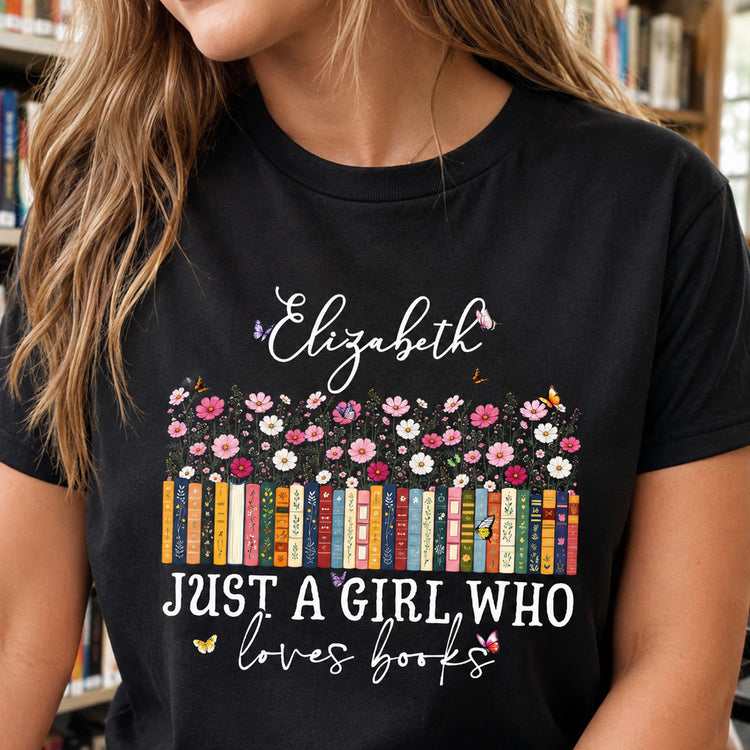 Just-A-Girl-Who-Loves-Books-Personalized-Shirt-1