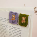 Keep Reading Cat Lover Book Lover - Personalized Leather Magnetic Bookmark