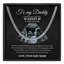 Keep This Close To Your Heart Until I Can Meet You - Personalized Photo Men's Cuban Link Chain