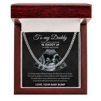 Keep This Close To Your Heart Until I Can Meet You - Personalized Photo Men's Cuban Link Chain