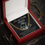 Keep This Close To Your Heart Until I Can Meet You - Personalized Photo Men's Cuban Link Chain