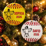 Keepsake Gift For Baseball Softball Lover - Personalized Ornament 1