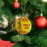 Keepsake Gift For Baseball Softball Lover - Personalized Ornament 6