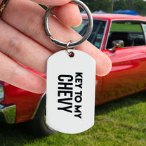 Key To My Car - Personalized Stainless Steel Photo Keychain