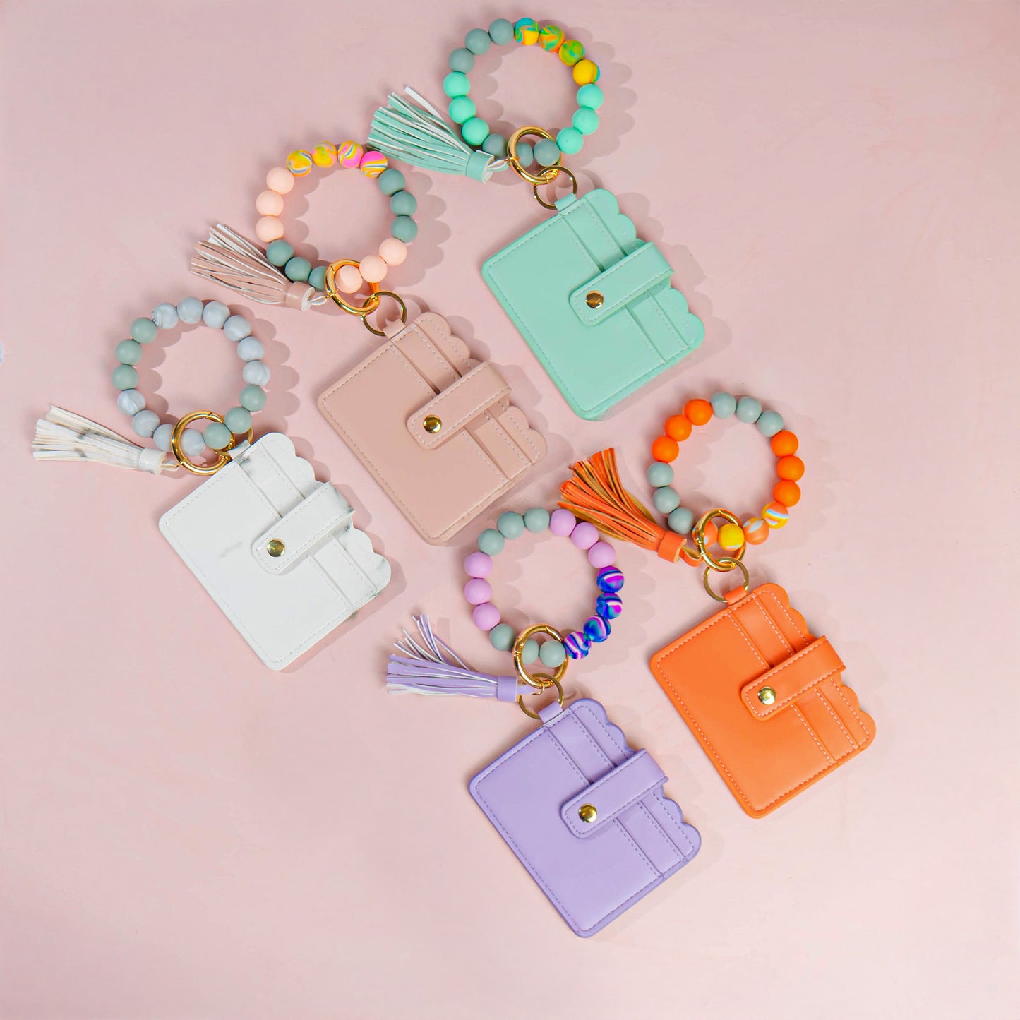 Best Mom Ever - Personalized Keychain Wristlet Leather Wallet