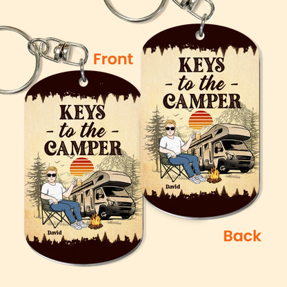 Keys To The Camper For Man- Personalized Keychain
