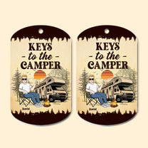 Keys To The Camper For Man- Personalized Keychain