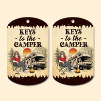 Keys To The Camper For Wander Woman - Personalized Keychain