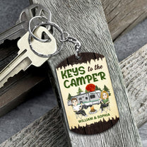 Keys To The Camper New Version - Personalized Keychain