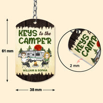 Keys To The Camper New Version - Personalized Keychain