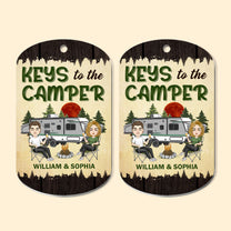 Keys To The Camper New Version - Personalized Keychain