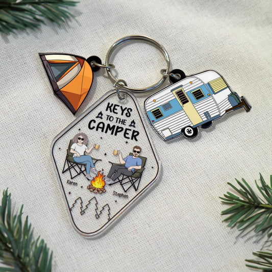 Keys To The Camper - Personalized Acrylic Keychain