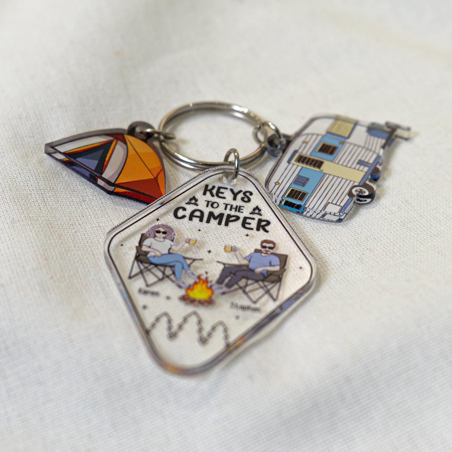 Keys To The Camper - Personalized Acrylic Keychain