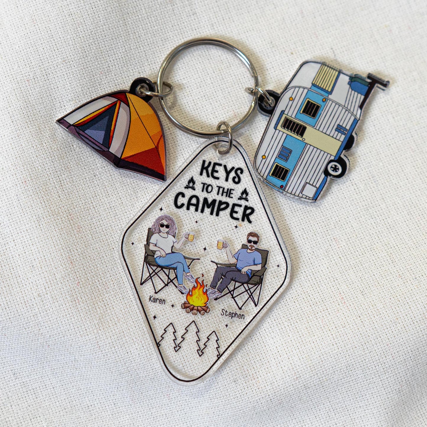 Keys To The Camper - Personalized Acrylic Keychain