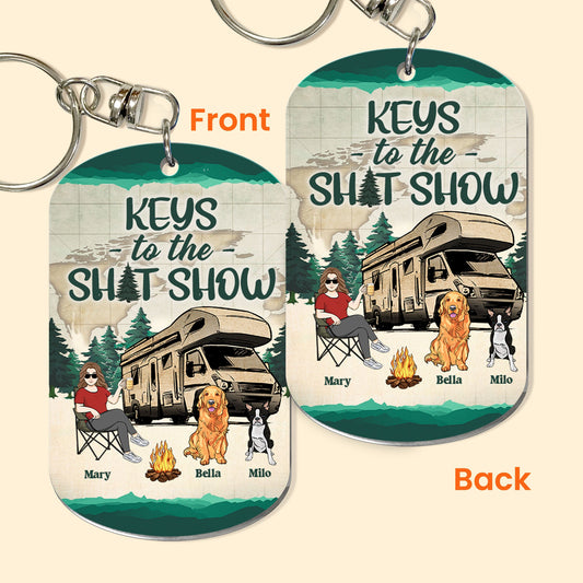 Keys To The Camping Sh-Funny Show - Personalized Keychain