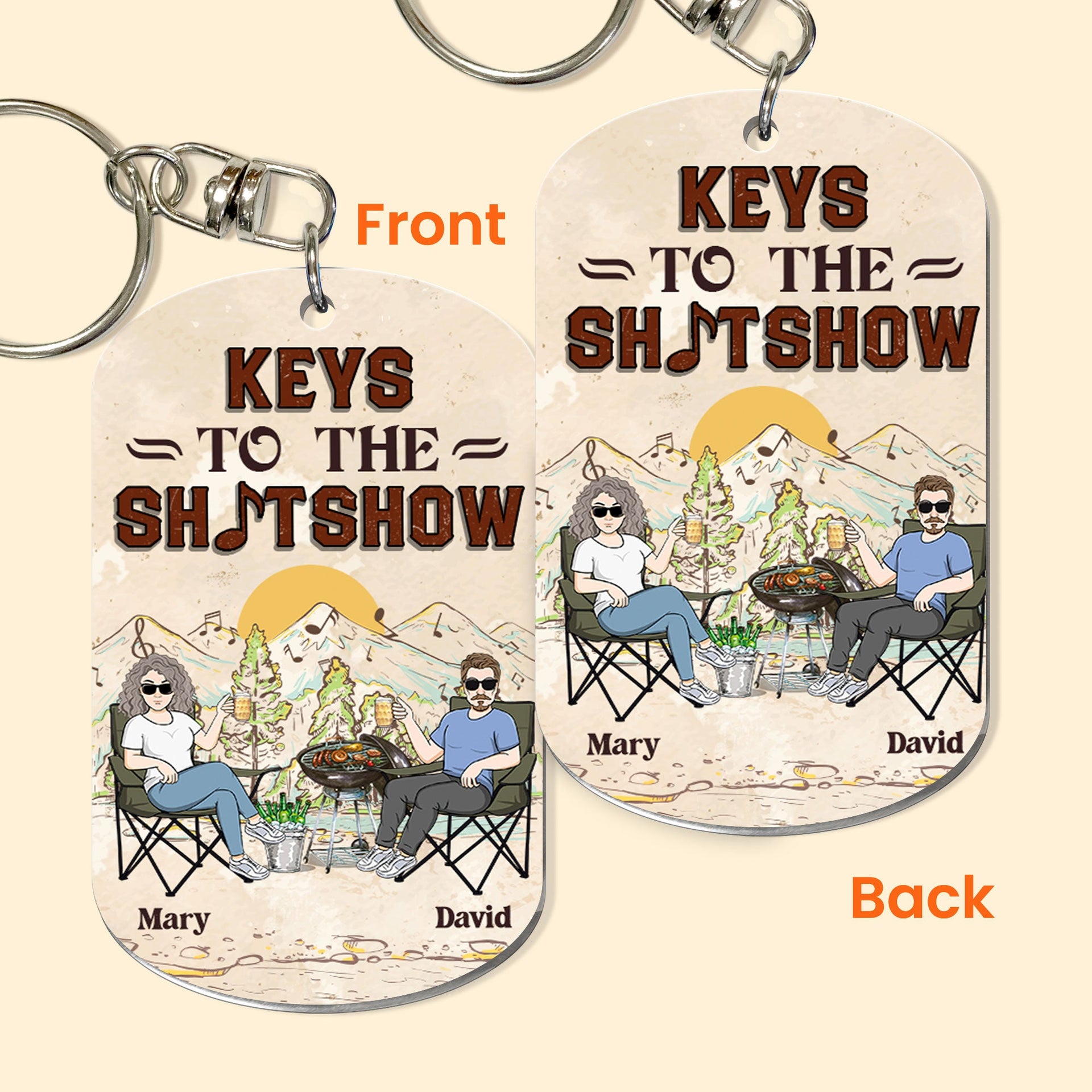 Custom Key chain, Acrylic key chain, Shit show, Key chain