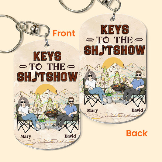 Keys To The Sh!tshow - Personalized Keychain