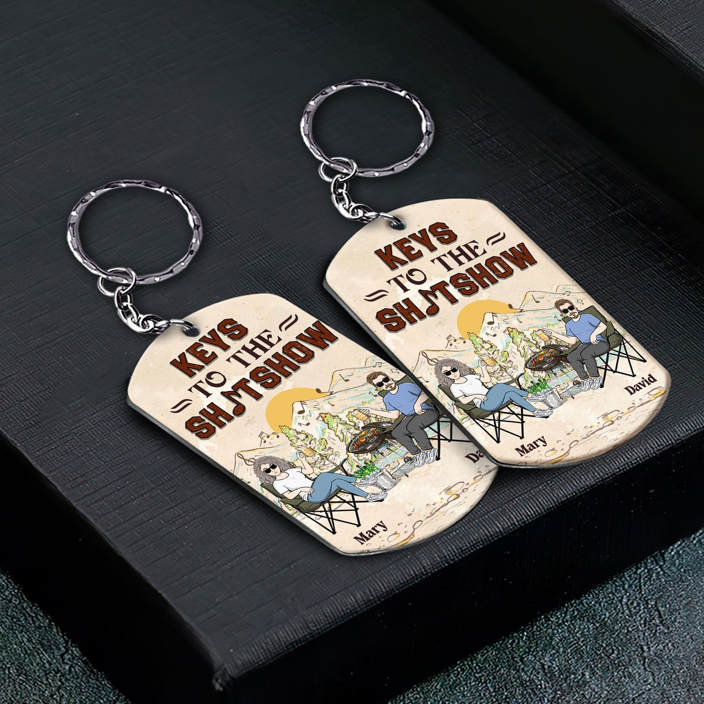 Keys To The Sh!tshow - Personalized Keychain