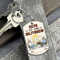 Keys To The Sh!tshow - Personalized Keychain