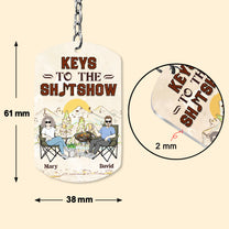 Keys To The Sh!tshow - Personalized Keychain