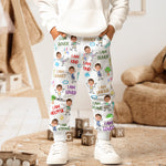 Kid Affirmations I Am Kind - Personalized Photo Sweatpants