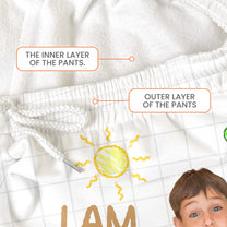 Kid Affirmations I Am Kind - Personalized Photo Sweatpants